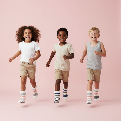 Fuzzy Comfy Kids Socks Assorted Colours