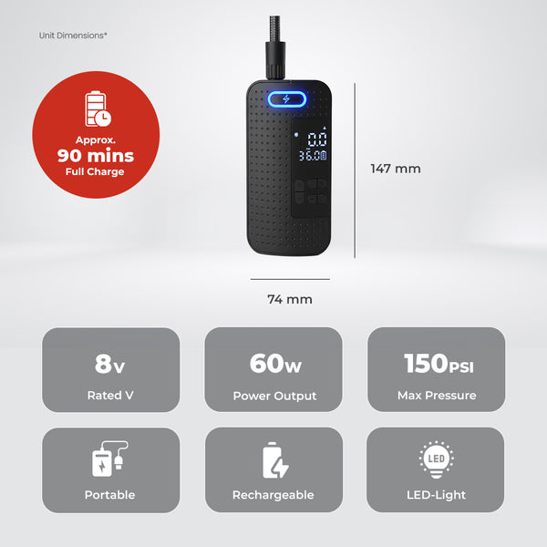 Milex Rechargeable Tyre Pump