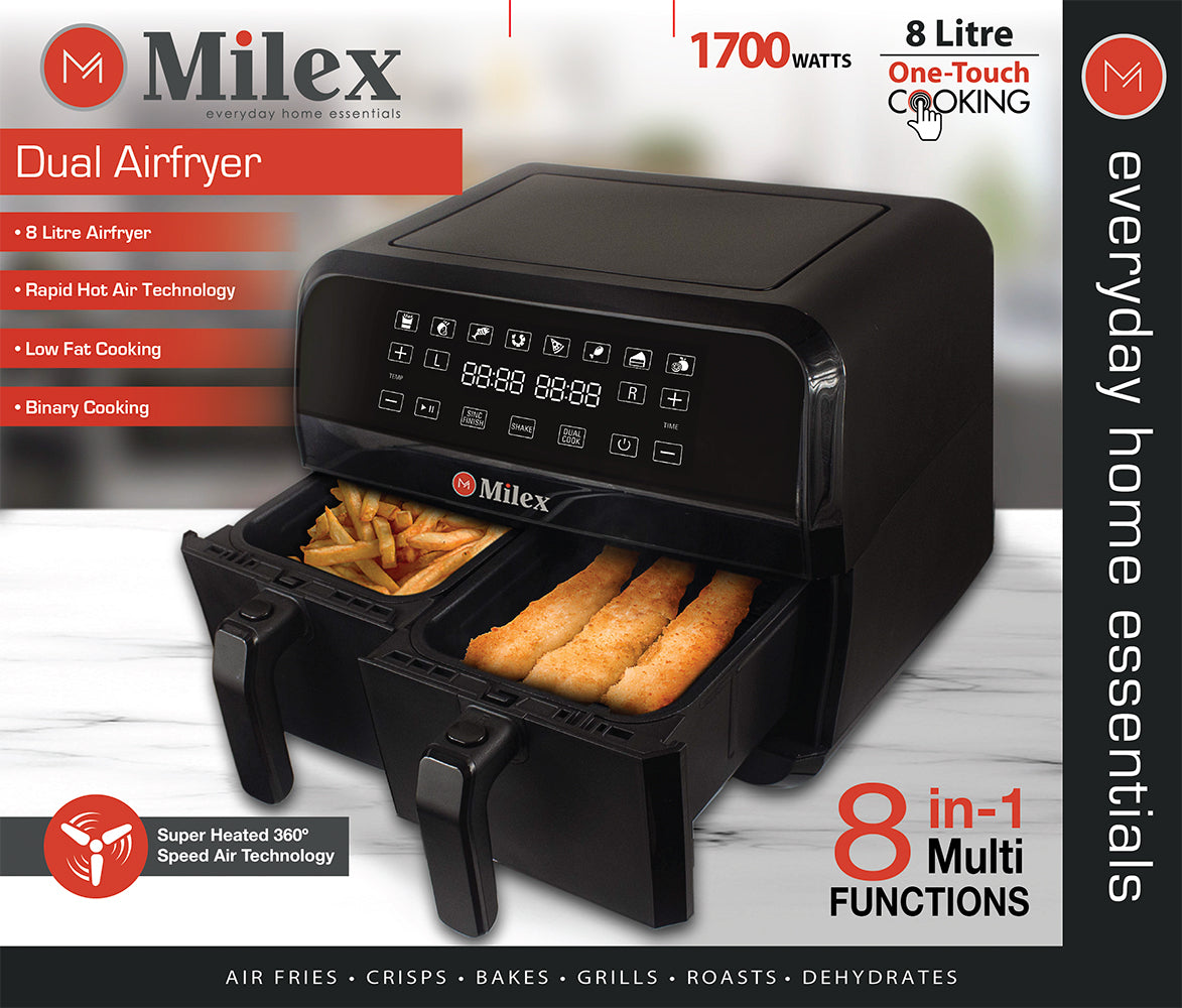 Milex Dual 9L Air Fryer Homemark