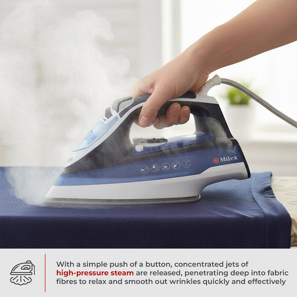 Milex Power Press Steam Iron 2400W