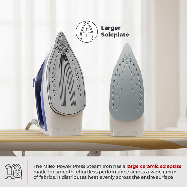 Milex Power Press Steam Iron 2400W