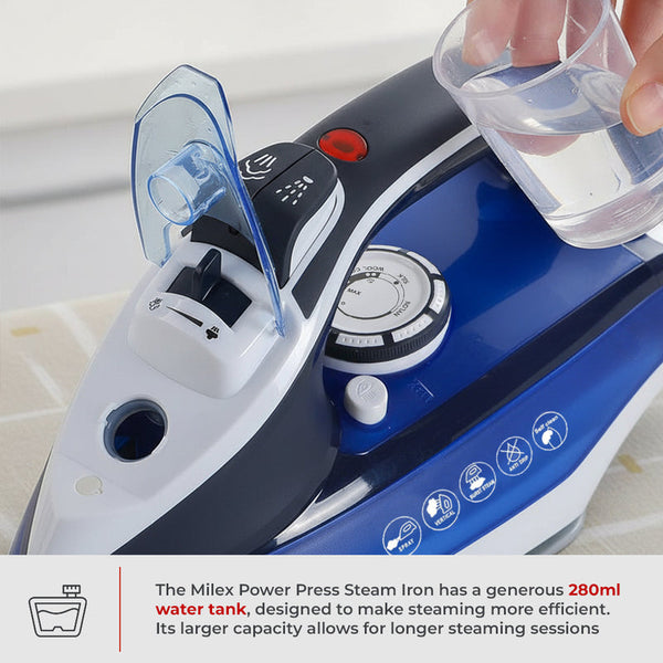 Milex Power Press Steam Iron 2400W