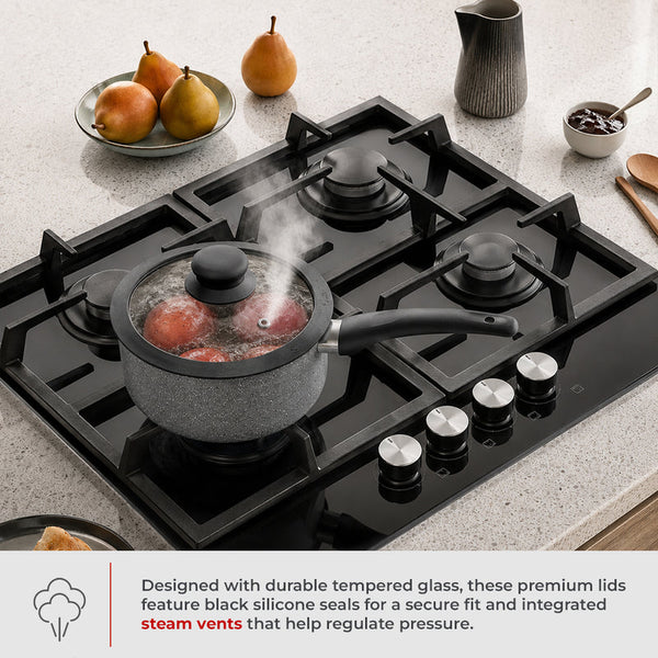 Milex 7pc Pressed Aluminium Cookware Set