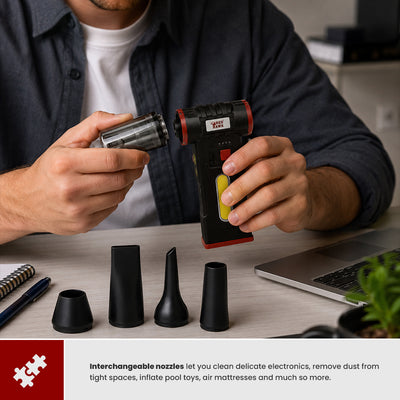 Milex Red Hawk Blow & Vacuum Plus – Powerful 2-in-1 Cordless Blower & Vacuum