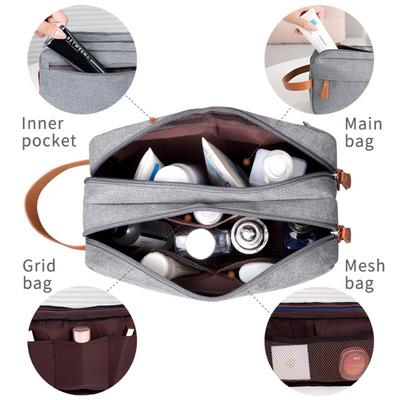 Mason Cosmetic Bag | Grey