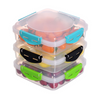 Milex 3-Piece Lunchbox Set – Microwave-Safe Food Storage | Colours May Vary – 2 Pack