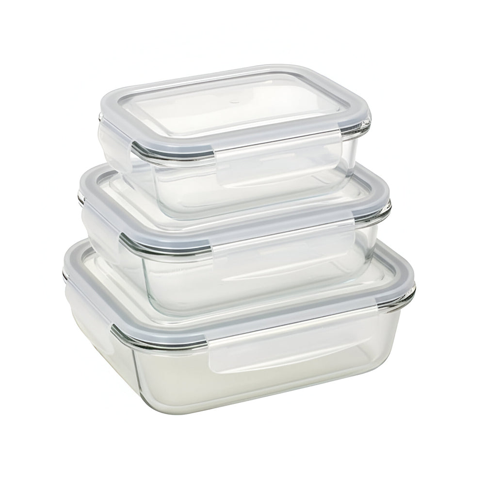 Snap Containers Milex 3pcs Locking Snap Lid Container Set – Homemark