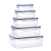 Milex 5pcs Rectangular Container Set | Colours May Vary