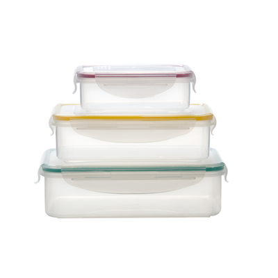 Milex 3 in 1 Rectangular Container Set | Colours May Vary