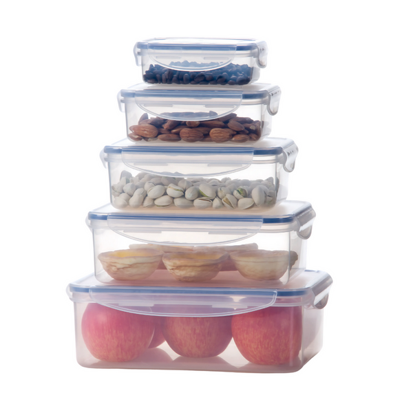 Milex 5pcs Rectangular Container Set | Colours May Vary