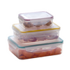 Milex 3-Piece Rectangular Container Set – Compact, Airtight Food Storage – 2 Pack