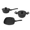 Milex Black Stone 5pc Forged Aluminium Cookware Set
