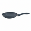 Dark gray frying pan on a white background