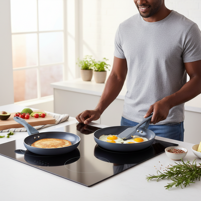 Milex Forged Aluminium Non-stick 2 pc Frying Pan Set