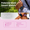 Polaroid Medi Smart Watch – Bluetooth Calling | 1.83" HD Display | Health & Fitness Tracker