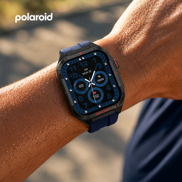 Polaroid Medi Smart Watch – Bluetooth Calling | 1.83" HD Display | Health & Fitness Tracker