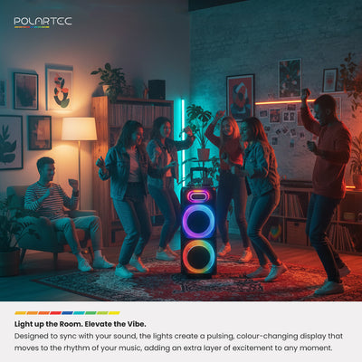 Polartec 100W Glowsonic Dual 8" Trolley Speaker