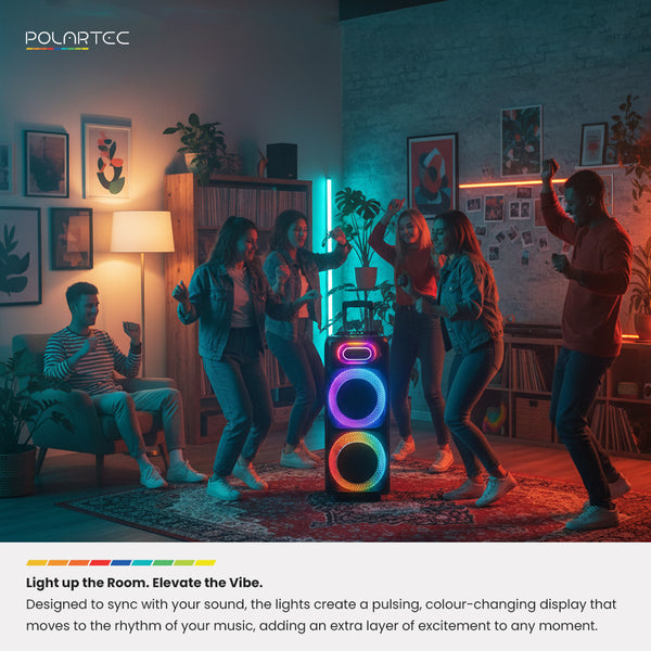 Polartec 100W Glowsonic Dual 8" Trolley Speaker