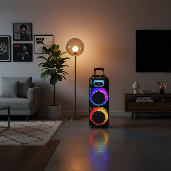 Polartec 100W Glowsonic Dual 8" Trolley Speaker