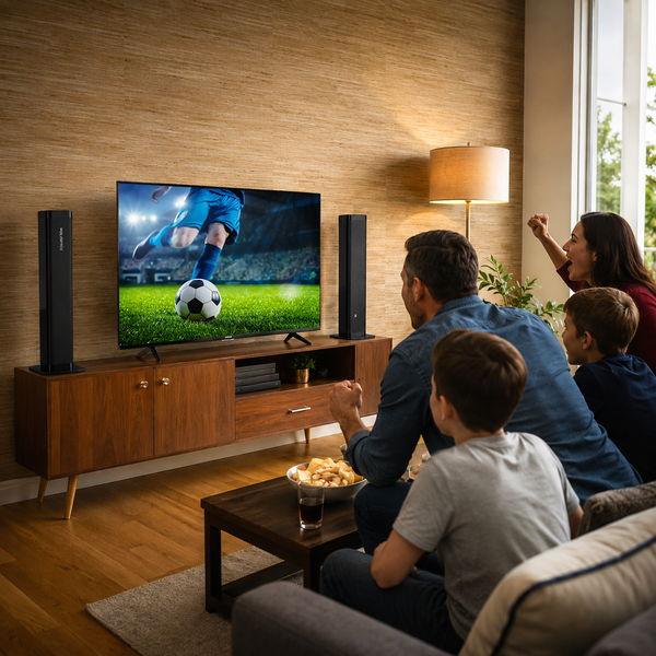 Polartec Versatile Adaptive 40W Sound Bar – Bluetooth 5.3 Soundbar with HDMI, Optical & USB Connectivity