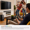 Polartec Bass Edge 60W Sound Bar – 2-in-1 Bluetooth Soundbar with Subwoofer & Wireless Microphones