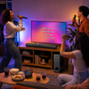 Polartec Bass Edge 60W Sound Bar – 2-in-1 Bluetooth Soundbar with Subwoofer & Wireless Microphones