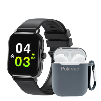 Polaroid Nexus Smart Watch & True Wireless Series Stereo Earbuds