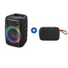 Polaroid Mini Bluetooth Speaker Combo – 5W Portable Speaker with FM Radio & 10W RGB TWS Speaker