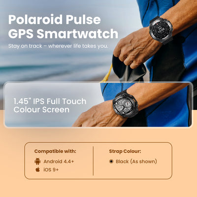Polaroid Pulse GPS Smartwatch Black