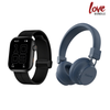 Polaroid Digital Hybrid Noise Cancelling Bluetooth Headphone + Polaroid Boost Smart Watch