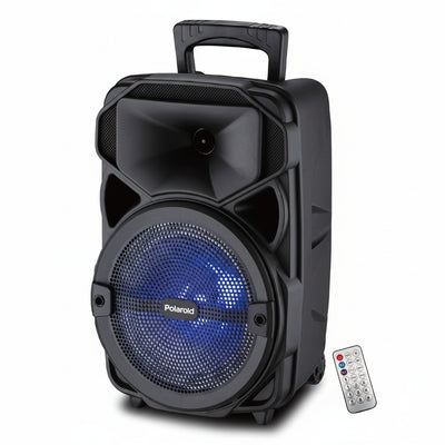 Polaroid LED DJ Speaker – 8" Bluetooth Party Speaker | RGB LED Lights | Portable PA System