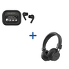 Polartec Pro Noise Cancelling Earbuds + Polaroid Digital Hybrid Noise Cancelling Bluetooth Headphone