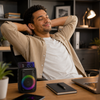 Polaroid Mini Bluetooth Speaker Combo – 5W Portable Speaker with FM Radio & 10W RGB TWS Speaker