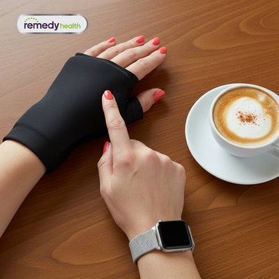 Remedy Health Gel Velcro Knee Wrap + Gel Wrist Wrap + Gel Sock
