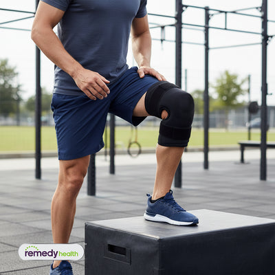 Remedy Health Gel Velcro Knee Wrap (Hot & Cold Therapy)