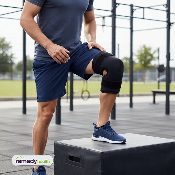 Remedy Health Gel Velcro Knee Wrap (Hot & Cold Therapy)