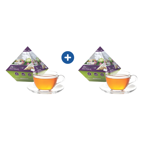 Remedy Health Detox Tea – Premium Herbal Wellness Tea (20 Pyramid Tea Bags) – 2 Pack