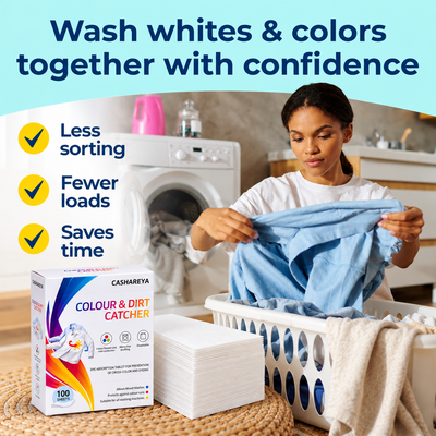 Homemax Colour & Dirt Catcher for Laundry – Colour Protection Sheets for Mixed Washes