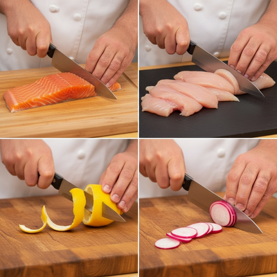 Homemax Power Chef Self Sharpening Knife Set