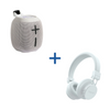 Polartec Echo BT Speaker Grey + Polaroid Digital Hybrid Noise Cancelling Bluetooth Headphone