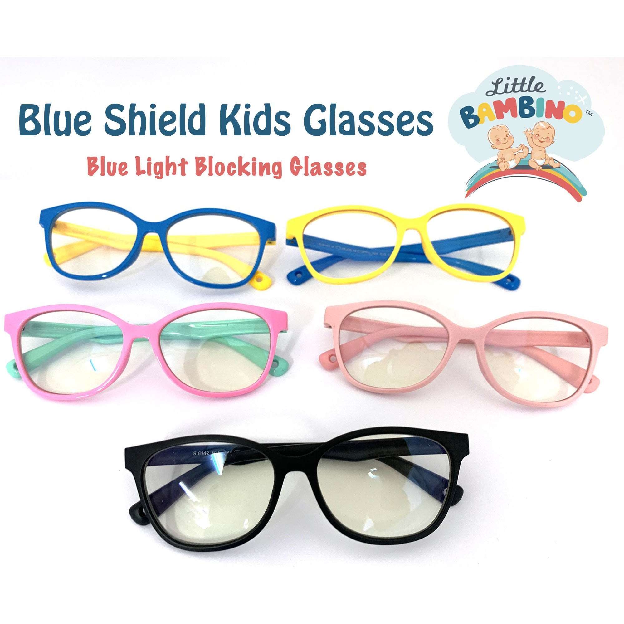 Indiamart Kids Plastic Glasses Little Bambino Blue Shield Kids