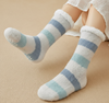 Comfy Anti Slip Ladies Socks - Blue & Grey
