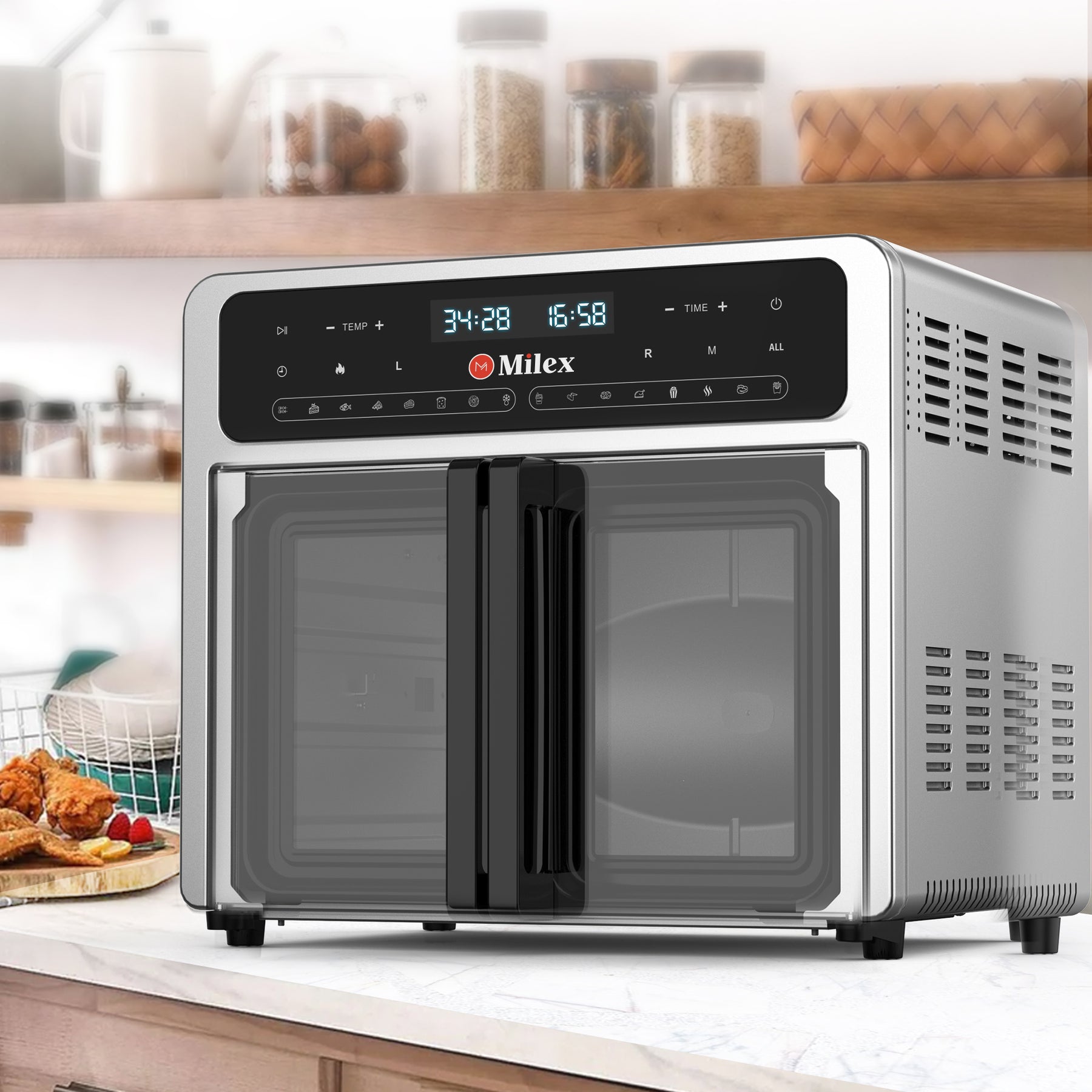 Milex Deluxe Rotisserie Air Fryer Homemark