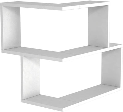 Armoire Bulut Corner Wall Shelf White - Homemark