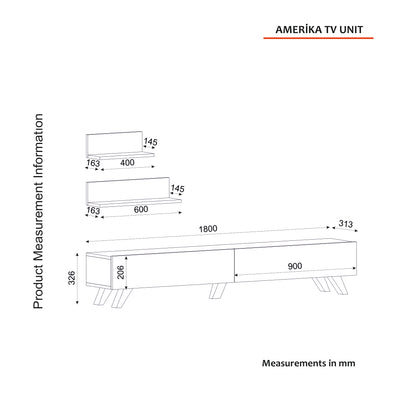 Armoire Amerika TV Unit Sapphire - Homemark