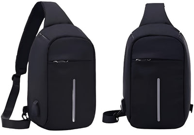 Anti Theft Mini USB Backpack -Black - Homemark