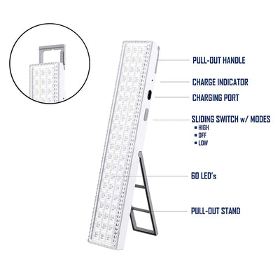 Ecobright LED Rechargable Bar Light - Homemark