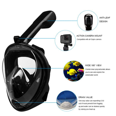 Dry Dive Snorkel - Full Mask - Homemark