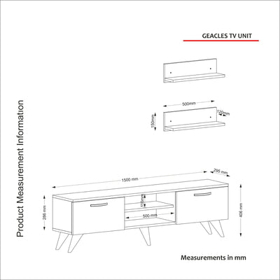 Armoire Geacles Walnut TV Unit - Homemark