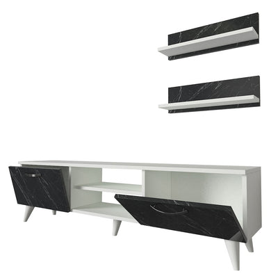 Armoire Geacles Marble Look TV Unit - Homemark